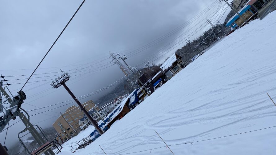 雪が降ってます!